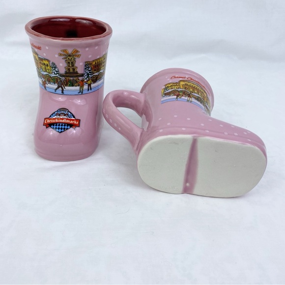 Christkindlmarket 2023 Pink Mug Christmas Market Boot Set of 2 Carmel, Indiana - Picture 3 of 3